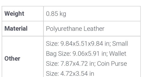 Faux Leather Bag Set of 4 - Picture 2 of 2